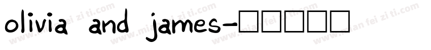 olivia and james字体转换